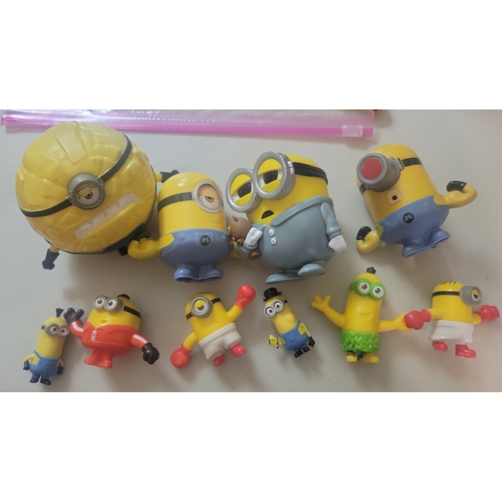 Despicable Me Minions Toys Collectible Figures mixed lot Mcdonalds etc..